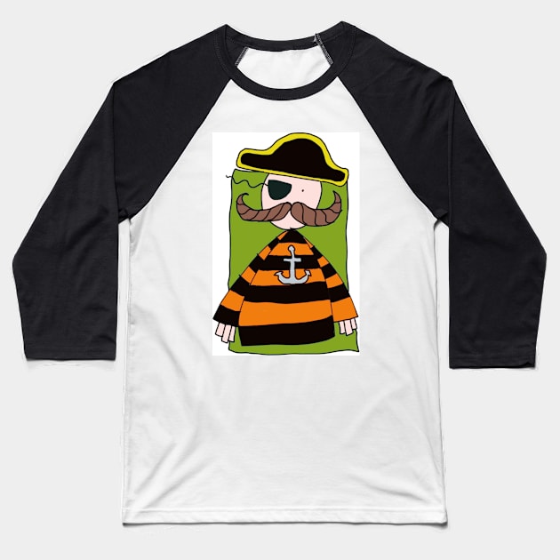 Pirate Baseball T-Shirt by Jonesyinc